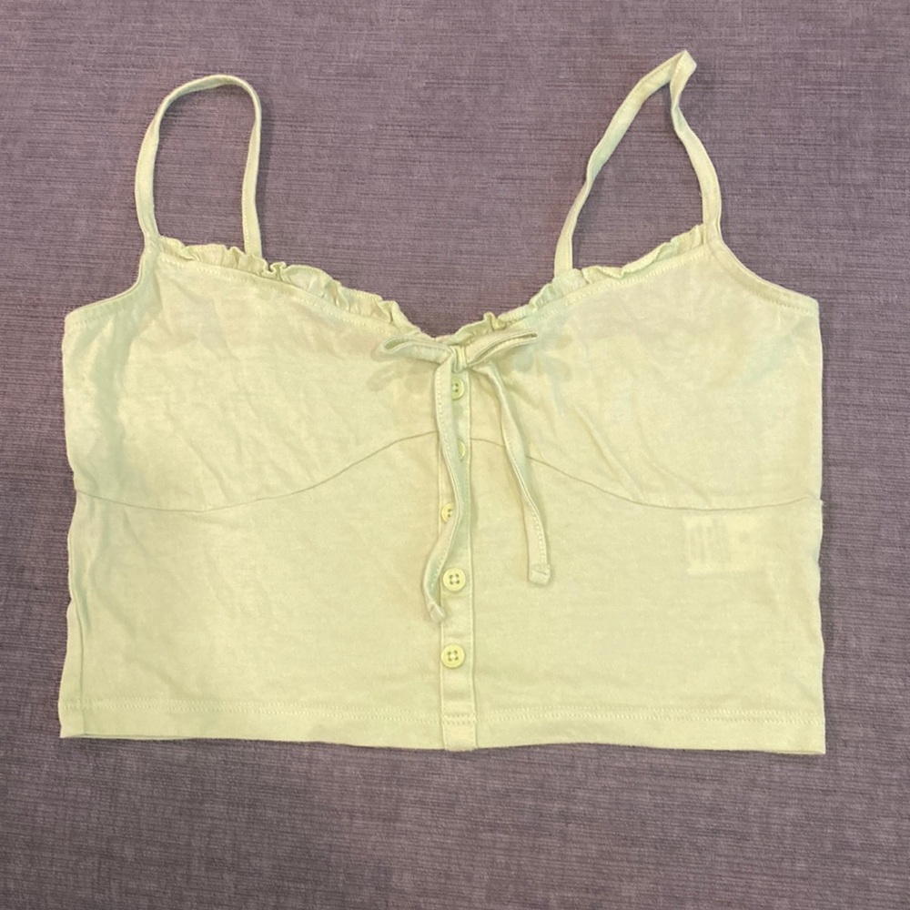 Green Pacsun cropped tank top